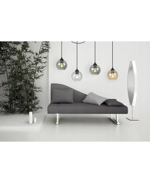 Nowoczesna lampa typu pająk szklane klosze Loft 4xE27 Led 