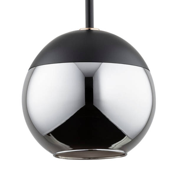 Nowoczesna lampa wisząca VOLDA BLACK OP. OŚW. 3 PŁ