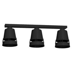 Lampa Sufitowa APOLLO BLACK 3xE27