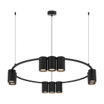 Lampa wisząca (koło) GENESIS BLACK 10xGU10