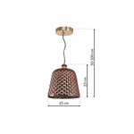 Nowoczesna lampa wisząca RIO miedziany ML5555