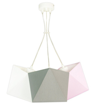 Lampa sufitowa dla dziecka kolorowa 3-punktowa Diament Splot 3XE27
