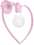 Lampa ścienna do pokoju dziewczynki  różowa  AMORE PINK 1xE27 