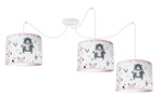 Lampa dla dziewczynki z motywem misia Teddy Pink 3 Koło