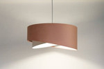 Lampa do pokoju dziewczynki różowo-szara asymetryczna