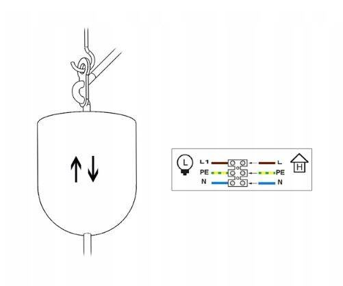 Lampa sufitowa do małego pokoju dziecięcego kolorowa Zakręcony Globus Mały 1