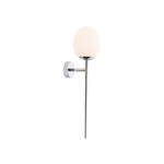 Lampa ścienna do łazienki TORCH G9 25W wys. 52cm | chrom