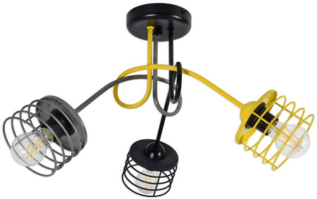 Lampa sufitowa do pokoju dziecka nowoczesna Edison Koszyk 3