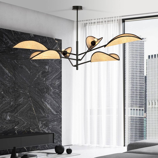 VENE 6 BLACK/RATTAN
