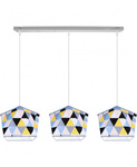Lampa wisząca do pokoju dziecka potrójna Diament