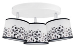 Lampa sufitowa do pokoju dziecka  z motywem piłkarskim Koło 3