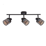 Lampa sufitowa kawowe złoto klosz bursztyn 3xE14 Canabera Candellux 93-82541