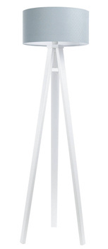 Lampa podłogowa dla chłopca i dziewczynki niebieska trójnóg Jasmine