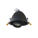 Lampa sufitowa wpuszczana DOT czarny śr. 13,7cm