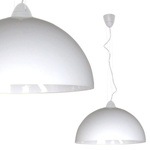 Wisząca HEMISPHERE white L 50cm biała
