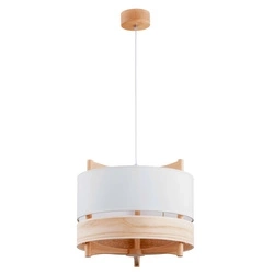 Lampa wisząca ALFA GALDI DUET DREWNIANA 1xE27 40cm | 61296