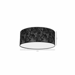 Lampa Sufitowa SATINO SILVER 2xE27 Ø40cm