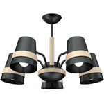 Żyrandol VENEZIA BLACK 5xE27 MLP5459