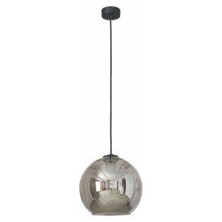 Lampa wisząca zwis kula POLARIS I transparentny/chrom śr. 20cm