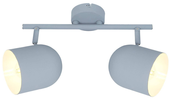 Lampa ścienna listwa 2X40W E27 szary mat AZURO 92-63212