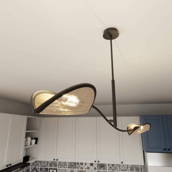 LOTUS 2 BLACK/RATTAN