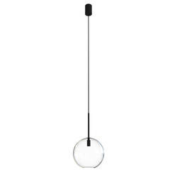Nowoczesna lampa wisząca SPHERE M szklana kula śr.20 cm 40W | czarny