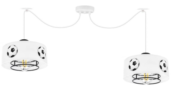 Lampa sufitowa do pokoju piłkarza pająk regulowana Mundial 1xE27