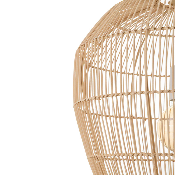 Lampa wisząca HAITI S śr. 43cm E27 | naturalne drewno/biały