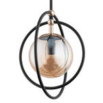 Nowoczesna lampa do sypialni MANDI E14 wys. 40cm | czarny