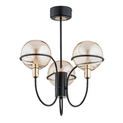 Lampa sufitowa ALFA PETRA CZARNA 3xE14 58cm | 63042