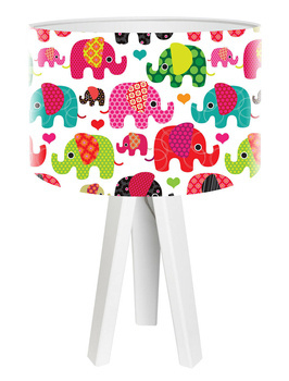 Lampa dziecięca stołowa Kolorowe Słoniki