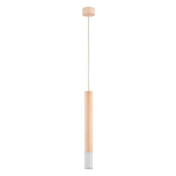 Lampa wisząca ALFA ADORI DREWNIANA 1xE14 9cm | 61163