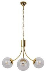 Lampa wisząca złota 3xE14 żyrandol Dani 33-79015