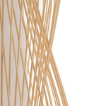 Lampa wisząca PUKET M śr. 26cm E27 | naturalne drewno/biały