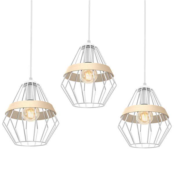 Lampa wisząca INDUSTRIALNA CLIFF WHITE 5xE27 MLP5520