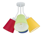 Lampa sufitowa do pokoju dziecka kolorowe abażury Bloom 4xE27 Led 