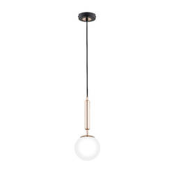 Nowoczesna lampa nad wyspę VOLDA PICOLO E14 wys. 85cm | złoty antyk