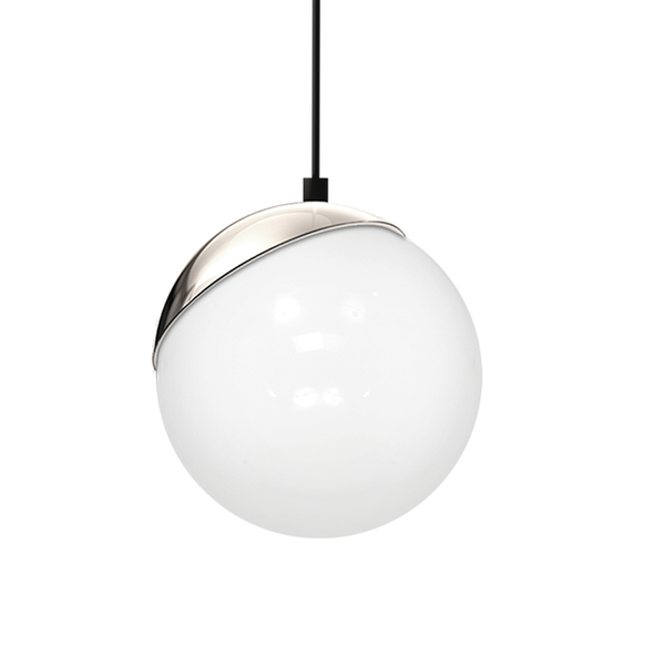 Lampa wisząca SFERA, MLP4673, czarny/chrom/biały, 1x40W E14
