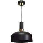 Nowoczesna lampa wisząca MALMO BLACK/GOLD 1xE27 MLP6198