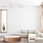 Lampa sufitowa nowoczesna reflektorek spot pająk JOKER V biały śr. 132cm