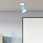 Lampa sufitowa reflektor DIXIE BLUE GX53 szer. 8cm | niebieski