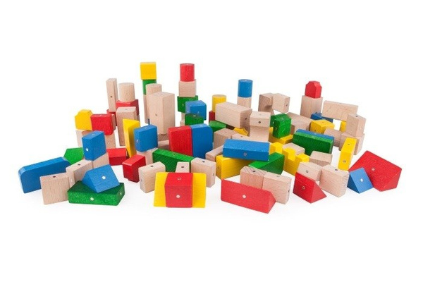  Drewniane klocki magnetyczne do przedszkola Kooglo K30300C GIGA COLOR