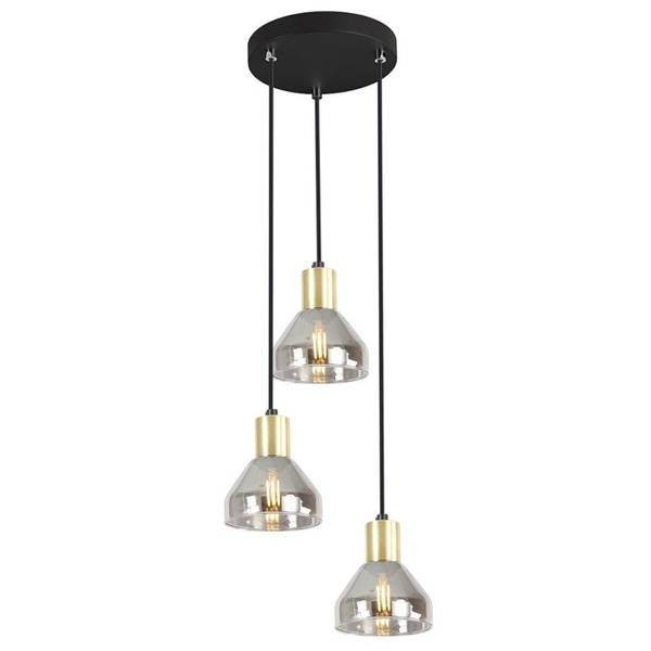 Lampa wisząca złota 3xE14 18cm Gregory 33-78995
