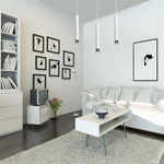 Nowoczesna lampa wisząca DANI WHITE/CHROME 3xGU10 MLP6228