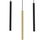 Lampa wisząca MONZA BRASS, MLP8841, czarno-złota, 3x8W G9