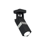 Nowoczesny kinkiet spot VIDAR BLACK/CHROME 1xGU10 MLP6285