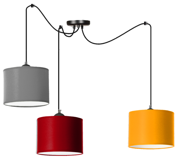 Lampa sufitowa do pokoju dziecka typu pająk Walec Spyder 3