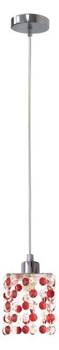 Lampa wiszaca chrom klosz z kryształkami 1xG9 Classic Candellux 31-60399
