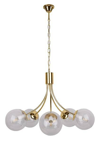 Żyrandol złoty 5xE14 60cm Dani 35-79275