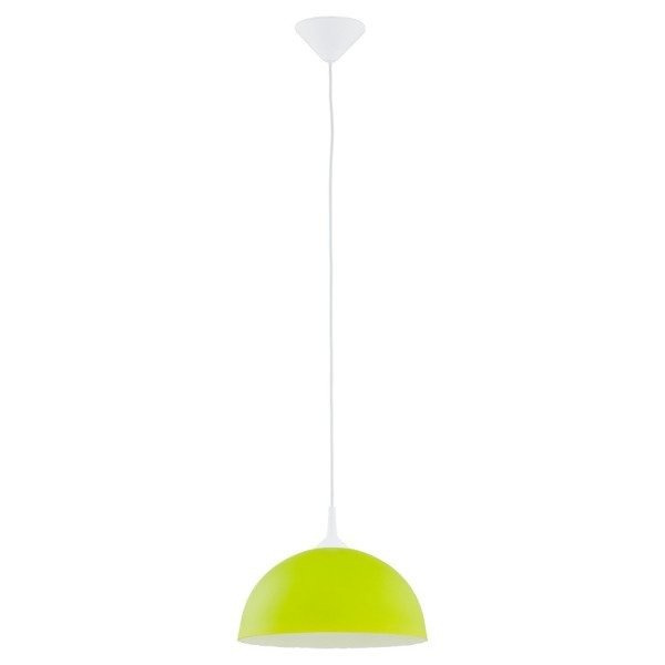 Lampa wisząca zwis szklana tuba ALBERT zielony śr. 30cm